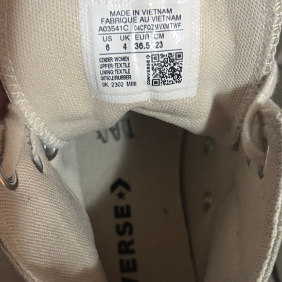 Womens Converse Chuck Taylor All Star High-Top Platform Sneakers size 6 - Picture 5 of 5